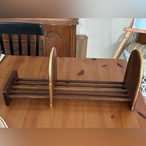 Vintage Wooden Book Rack